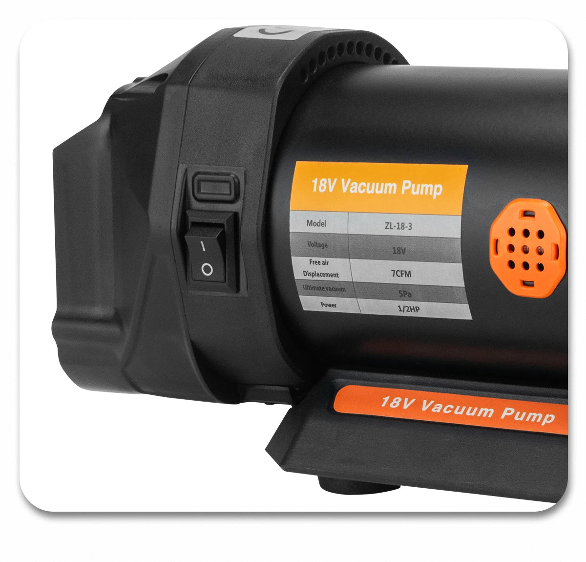 Pompe à vide Gismo 1/2HP 7CFM réfrigération pour Makita 18v batterie
