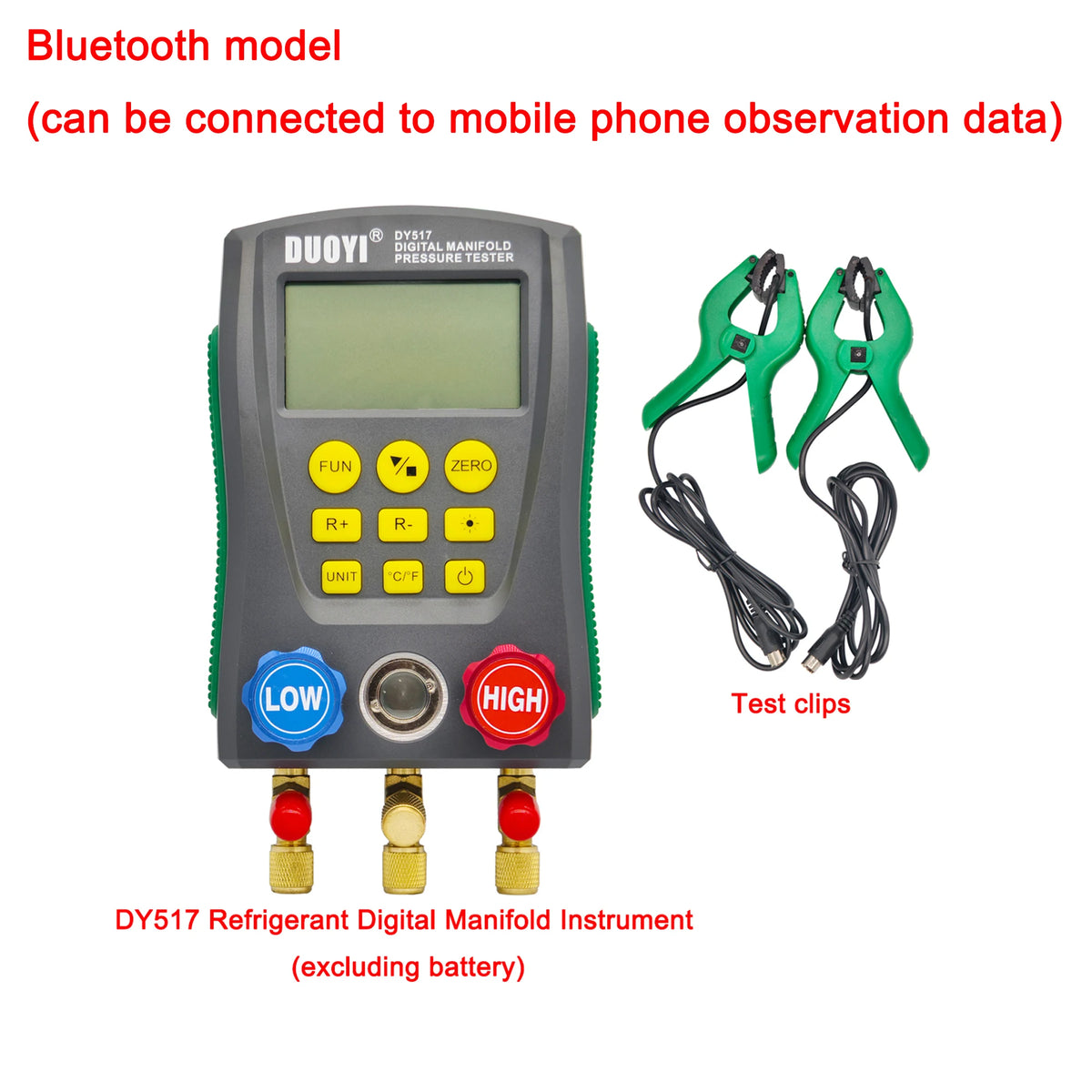Manomètre numérique Bluetooth (Vacuomètre intégré)