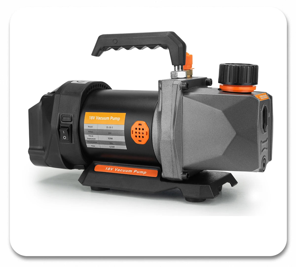 Pompe à vide Gismo 1/2HP 7CFM réfrigération pour Makita 18v batterie
