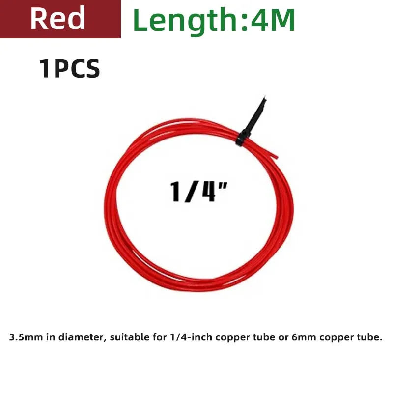 Tuyau de cintrage intérieure en plastique pour cuivre en 1/4 "-3/8"-1/2 "-5/8 "-3/4"- 7/8".