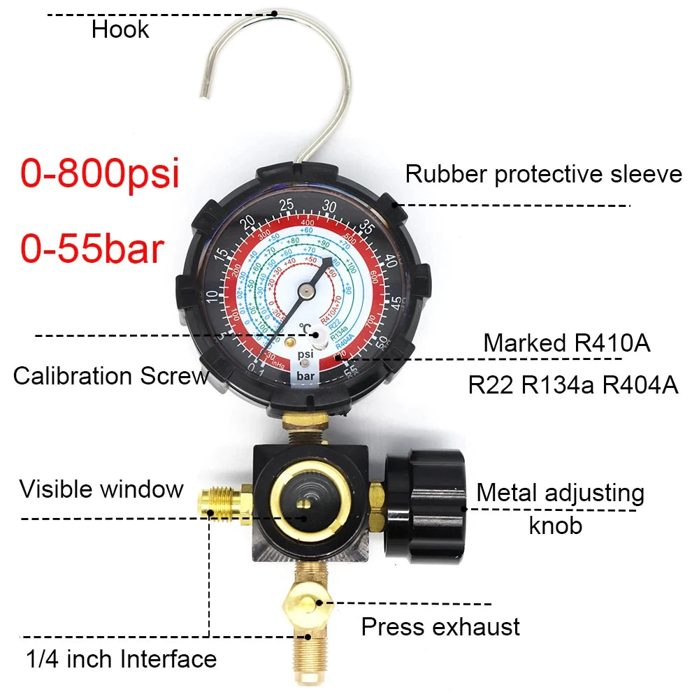 Manomètre pour climatisation et réfrigération