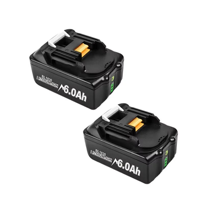 Batterie Rechargeable  LXT400 18V 6.0Ah  compatible Makita BL1830 BL1850 BL1880 BL1860B avec ou sans chargeur.
