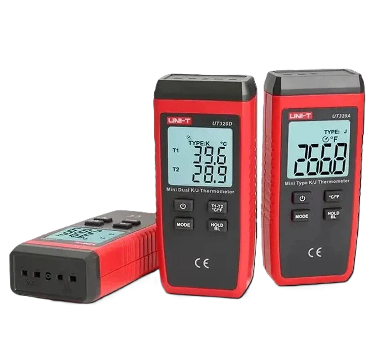 Thermomètre Industriel UT320A/UT320D – Double Sonde K/J Haute Précision